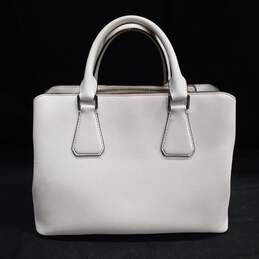 Michael Kors White Leather Top Handle Bag alternative image