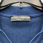 Dolce & Gabbana Womens Blue Spread Collar Short Sleeve Polo Shirt Size 50 W/COA image number 3