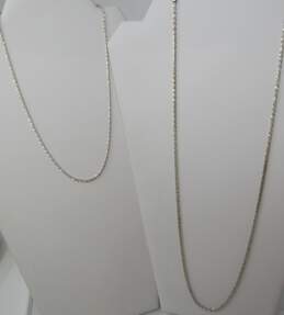 Lot Of 2 Sterling Silver Fashion Necklace
