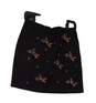Womens Black Elastic Waist Slash Pockets Jeweled Casual Mini Skirt Size 4 image number 1