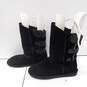 Bearpaw Women's Black Suede Snow Boots Size 10 image number 2