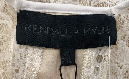 Kendall & Kylie Beige Casual Dress - Size Medium image number 3