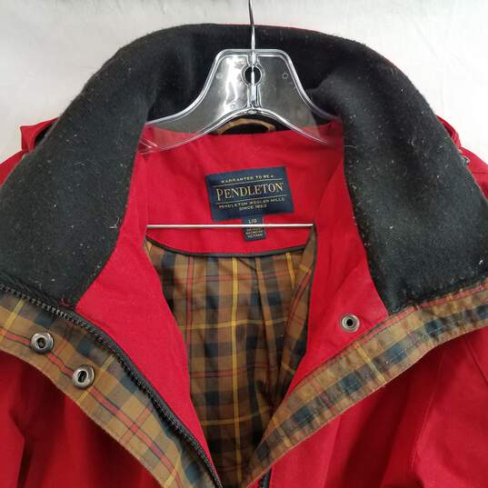 Vintage London Fog red field jacket with removable liner L image number 4
