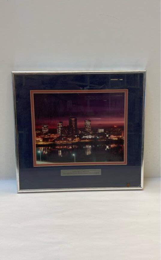 Little Rock Arkansas Cityscape Photography Matted & Framed image number 1