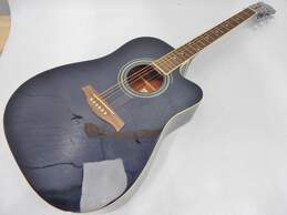 Ibanez Brand V70CE/BK Model Black Acoustic Electric Guitar w/ Hard Case alternative image