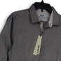 NWT Mens Gray Spread Collar Pockets Long Sleeve Button-Up Shirt Size 15.5 image number 3
