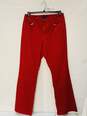 Women's Red Corduroy Talbots Dress Pants Size: 12 image number 2