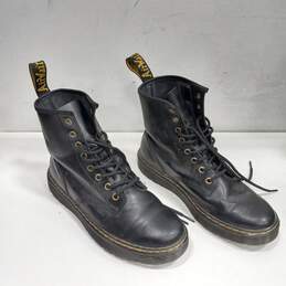 Dr. Martens Unisex Black Leather Sneaker Boots Size 7