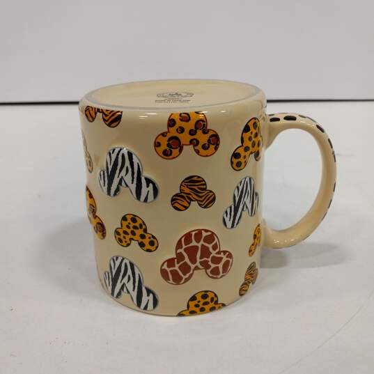 Disney Animal Kingdom 3D Animal Print Mickey Ears Safari Ceramic Coffee Mug image number 5