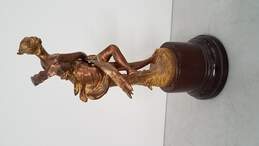 Art Nouveau Bronze Greek Goddess Diana Sculpture 15in