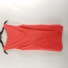Cece By Cynthia Steffe Women Neon Orange Sleeveless Midi Dress Size 6 alternative image