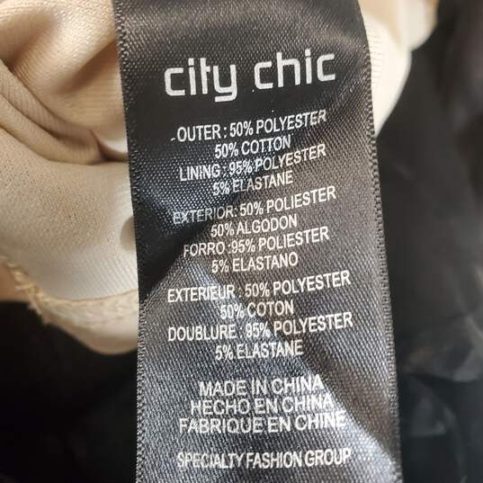 City Chic Women Black/Beige Lace Maxi Dress Sz S image number 4