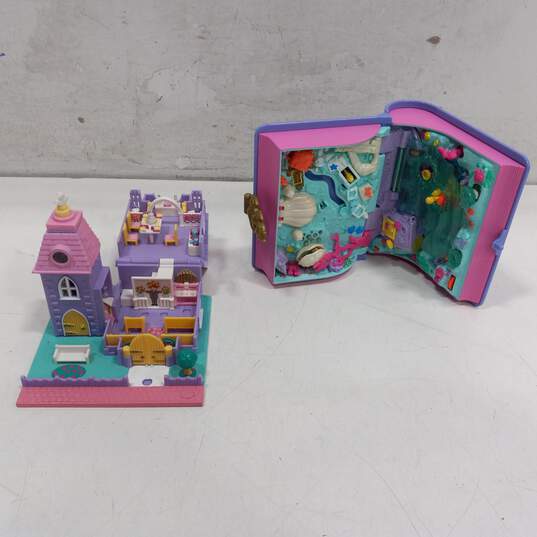 Lot of 7 Assorted Polly Pocket Playsets w/ Pieces image number 4