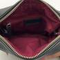 Marc Jacobs Womens Black Maroon Quilted Adjustable Strap Zipper Crossbody Bag image number 5