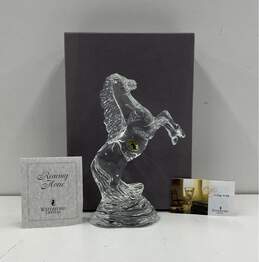 Rearing Horse Waterford Crystal Glass Horse 9 inch Tall Equestrian Shelf Piece