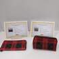 2pc Set of Authenticated Coach Signature Canvas w/Field Plaid Print Wallets image number 1