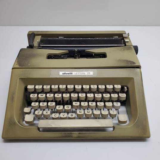Untested Vintage Olivetti Lettera 25 Typewriter image number 1