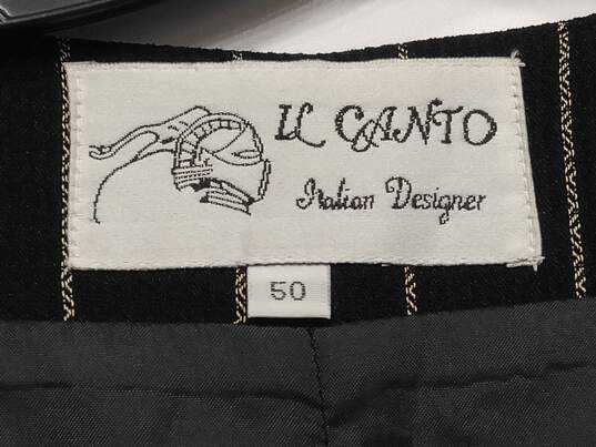 IC Canto Men's Striped Vest  Suit Set Size 50 image number 3