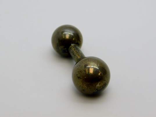 Tiffany & Co 925 Single Ball Barbell Cufflink 6.7g image number 2