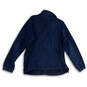 Mens Blue Stretch Pockets Long Sleeve Winter Full-Zip Fleece Jacket Size 1X image number 2