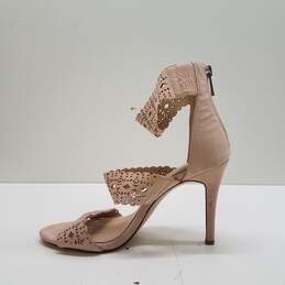 Jessica Simpson Jillesa Nude Cutout Back Zip Sandal Pump Heels Shoes Size 7 M alternative image