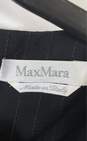Max Mara Black Pinstriped Dress - Size SM image number 3