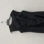 Womens Black Sleeveless Round Neck Back Zip Knee Length Bodycon Dress Sz 10 image number 3