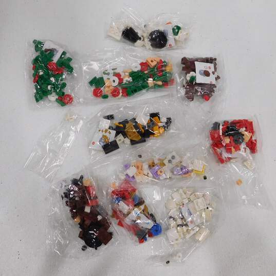 Christmas Building Block Set,12 Pack Holiday Christmas Toys image number 3