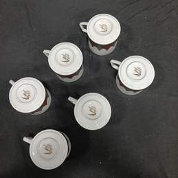 Lot of Six Mikasa Rainflower Coffee Cups alternative image