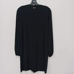 Women’s Michael Kors Zip Front Little Black Dress alternative image