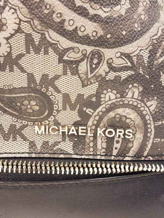 Michael Kors Rhea Paisley Medium Backpack Black image number 7