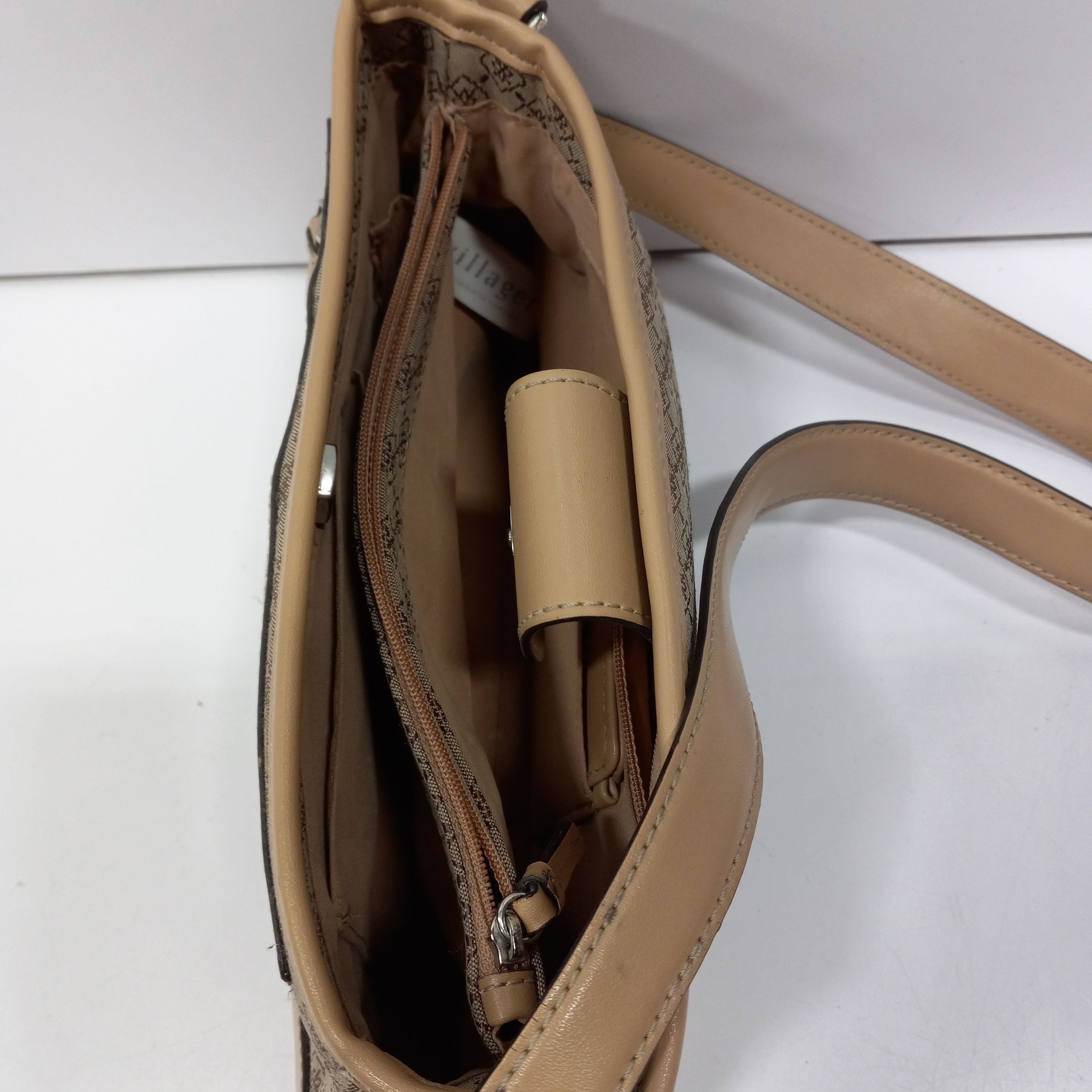 VILLAGER LIZ CLAIBORNE Vintage Tweed Brown Shoulder Bag Handbag Women's  £52.43 - PicClick UK