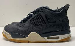 Nike Air Jordan 4 Retro Laser Black Gum Sneakers CI2970-001 Size 6.5Y/8W