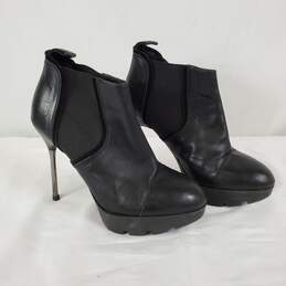 Kurt Geiger Spike Leather Ankle Boots Black 7.5