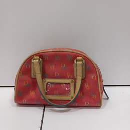 Dooney and Bourke Women's Red and Tan Leather Mini Purse
