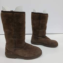 Ugg Women's Brown Suede Winter Boots Size 8