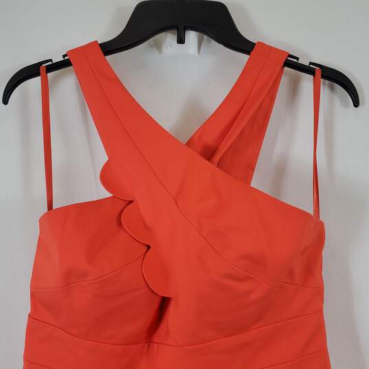 Armani Exchange Women's Orange Mini Dress SZ S image number 2