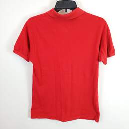 Lacoste Women Red Polo Shirt Sz 42 alternative image