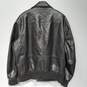 Men's Chaps Fuax Leather Full-Zip Trucker Jacket Sz L image number 2