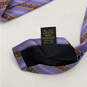 NWT Mens Purple Silk Striped Four-In-Hand Keeper Loop Designer Neck Tie image number 3
