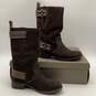 NIB Cole Haan Womens Dark Chocolate Suede Mid-Calf Riding Boots Size 6 image number 1