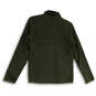 Womens Green Mock Neck Long Sleeve 1/4 Zip Pullover Sweater Size XS image number 2