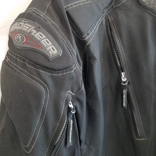 Men's motorcycle riding technical armored jacket black 2XL image number 4