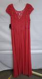 Adrianna Papell Women's Cap-Sleeve Lace Gown Sz 14 image number 2