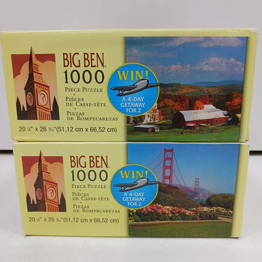 Two Big Ben 1000 Piece Puzzles - Both Sealed image number 4