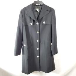 Michael Kors Women Black Coat Sz 12 alternative image