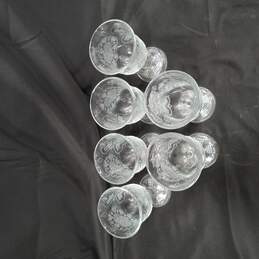 Vintage Bundle of Six 1976 Avon Heart & Diamond Water Glasses alternative image