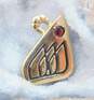 10K Yellow Gold Kohl's & Garnet Unknown Company Service Charms 2.3g image number 3
