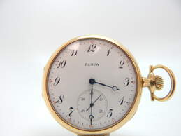 Vintage Elgin 14k Yellow Gold 693043 17 Jewels Pocket Watch 54.1g