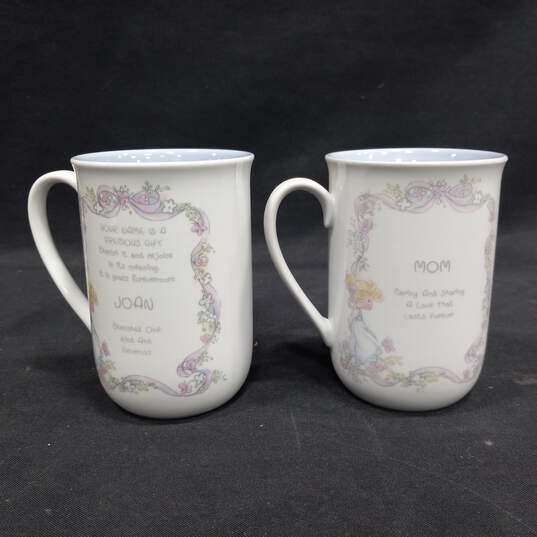 Set of 3 Vintage Precious Moments Collection "Mom & Joan" Mugs & "Mother Sew Dear" Creamer image number 5